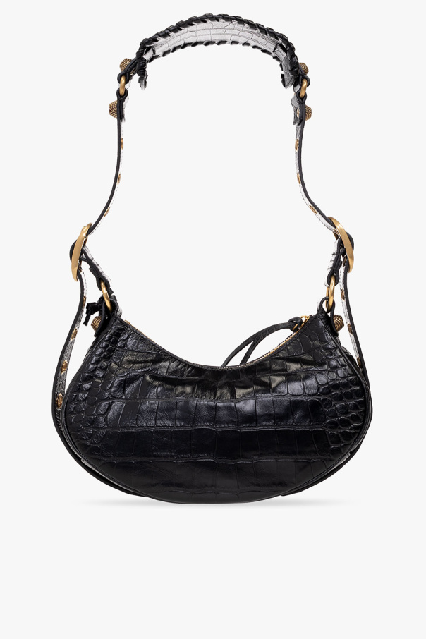 【関税&送料込】Balenciaga Black Satin Le Cagole Xs Shoulder Women's Le Cagole Shoulder Bag Xs in Black | Balenciaga US